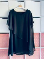 Bonprix Chiffon Kleid knielang Größe 48/50 schwarz Volant Hessen - Eltville Vorschau