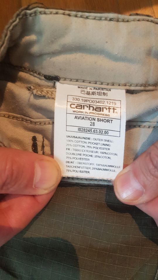 Cargo Short von Carhartt WIP - Grösse 28 - grün, oliv in München