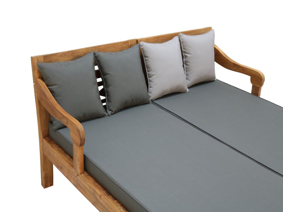 DESIGN DAYBED GARTEN SONNEN LIEGE BETT MÖBEL TEAKHOLZ TEAK NEU in Wermelskirchen