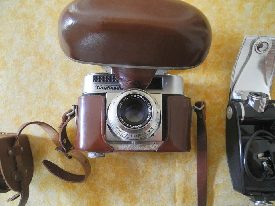 Voigtländer Vito BL Analog-Kamera, Antiquariat mit Agfa Blitz in Radeburg
