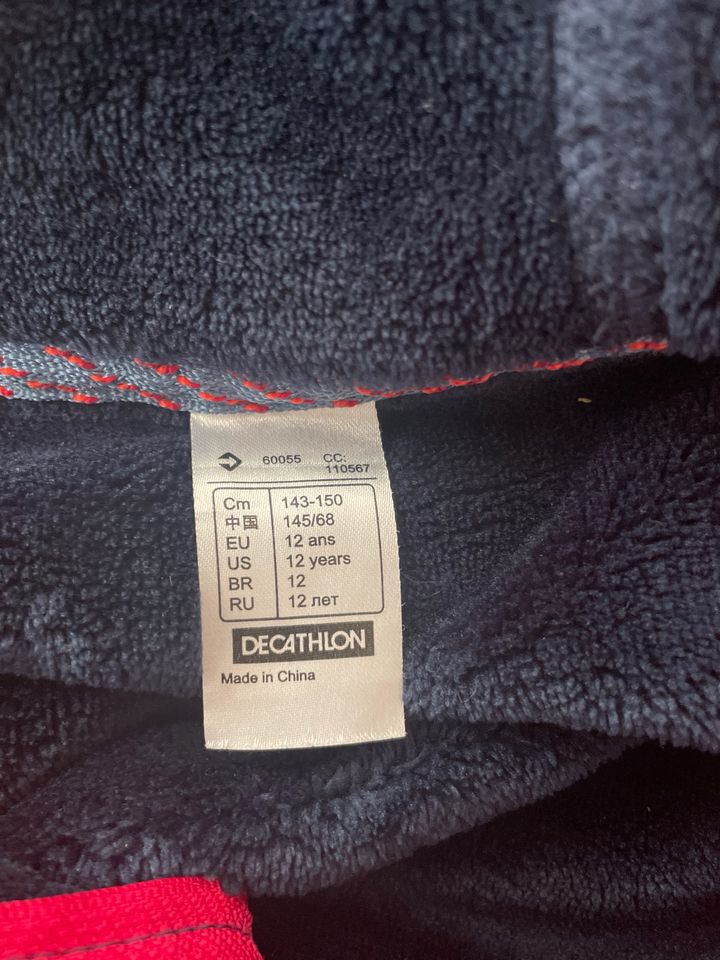 Kuschel Fleece Jacke Gr.146/152 Decathlon dunkelblau in Steinhagen