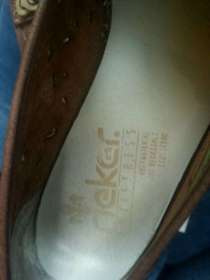 Rieker Slipper/Mokkasins Ballerinas braun echt Leder,Gr.38, Super in Saarbrücken