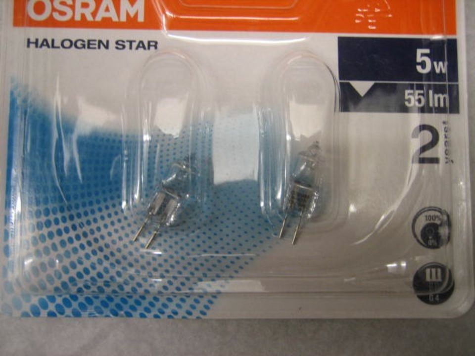 2 Osram Stiftsockellampen 12V 5W in Berlin