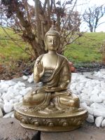 Buddha Bronze 1118gr 18cm Indien Tibet Nepal Meditation Bayern - Hergensweiler Vorschau