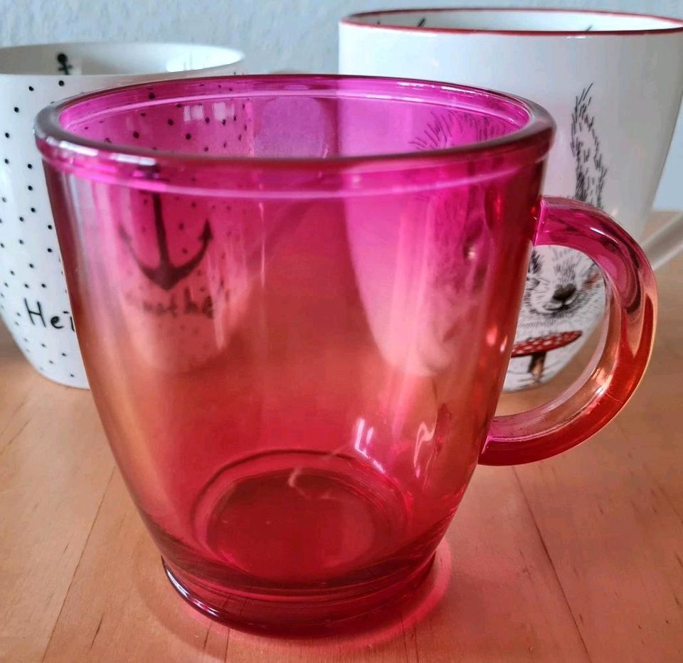 Tassen Tasse Sammlung verschiedene Konvolut Kaffee Tee in Pilsting