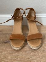 Wedges Plateausandale Sandale Keilabsatz cognac Gr. 37 Wandsbek - Hamburg Eilbek Vorschau