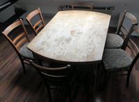 Alter Bauerntisch mit Stühlen und Beistelltisch Hessen - Grebenhain Vorschau