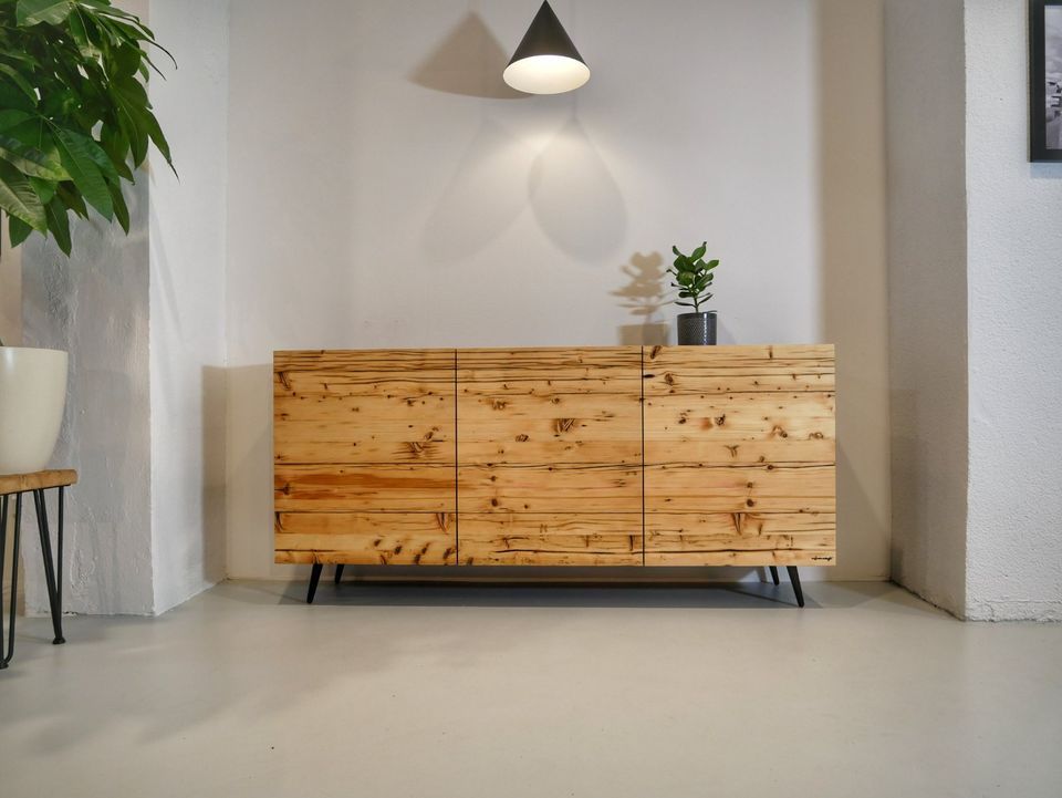 ALPENWERFT Sideboard Front Massivholz Altholz Industrial Design M in München