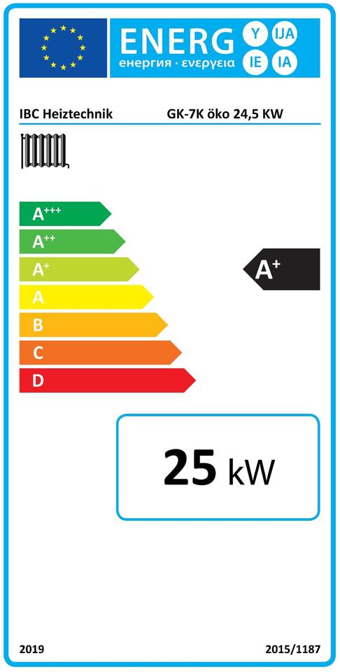 Holzkessel IBC GK-7K öko 25 kW Gusskessel Holzvergaser EEK: A+ in Neumünster
