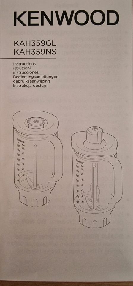 Kenwood Glasmixeraufsatz KAH359NS Thermo Resist in Aspach