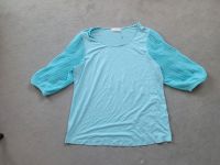 Pfeffinger Shirt mit Chiffon Plissee Ärmeln türkis 44-46 Hamburg-Mitte - Hamburg Wilhelmsburg Vorschau