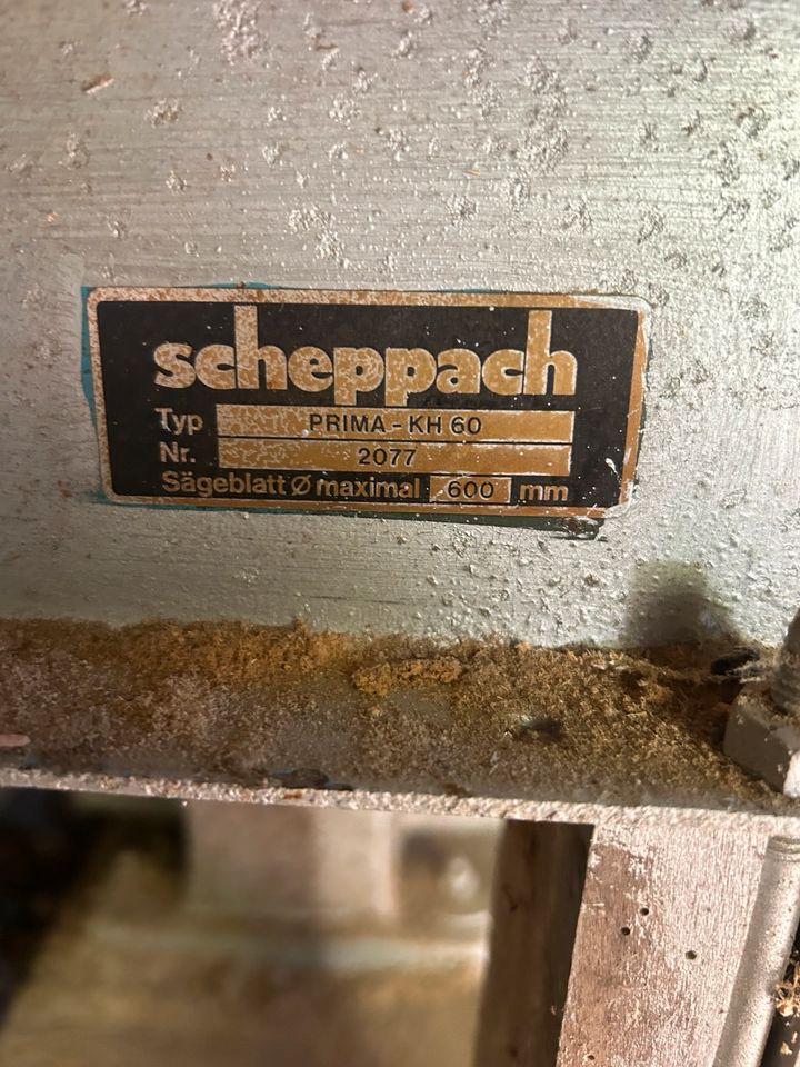 Alte Kreissäge von Scheppach in Rehau