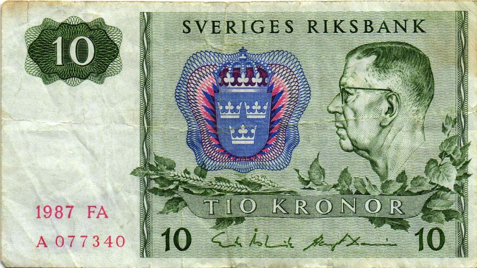 2 x Banknoten Schwedische Kronen (10/20) Geldscheine Riksbank in Hamburg