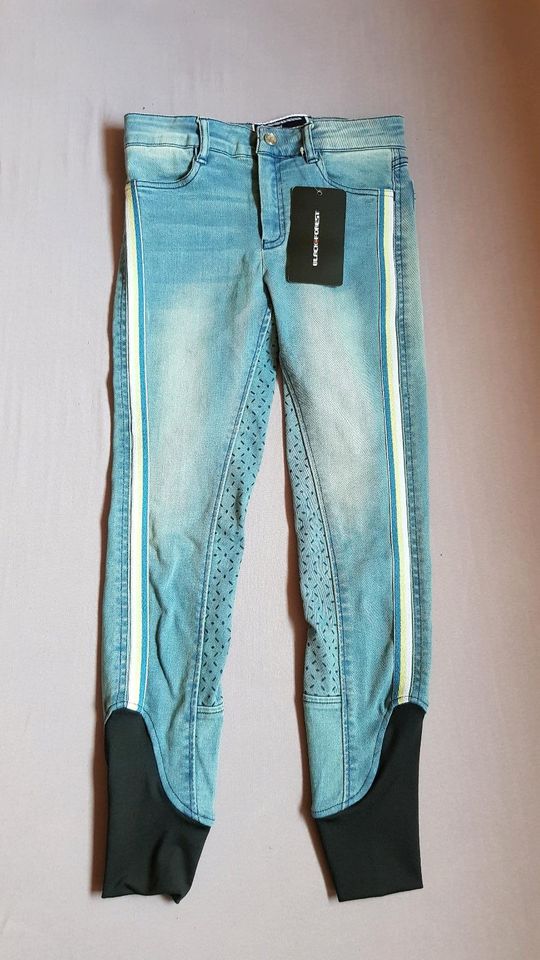 NEU Black Forest Jeans Reithose mit Grip Denim 140 mit Etikett in Nürnberg (Mittelfr)