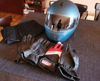 Älterer Motorrad Helm, Nierengurt und 2×Handschuhe Niedersachsen - Lingen (Ems) Vorschau