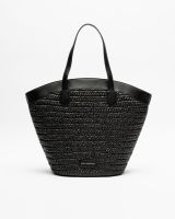 Karl Lagerfeld Tasche Leder TULIP MD TOTE RAFFIA SCHWARZ Bayern - Frensdorf Vorschau