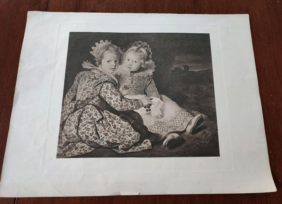 Cornelius de Vos  "Die Kinder des Malers" Photogravure auf Papier in Hamburg