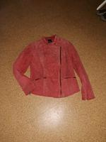 Biker Jacke Leder/ rot Niedersachsen - Obernkirchen Vorschau
