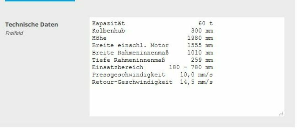 Werkstattpresse AC Hydraulic P60H2 elektrohydraulisch 2 stufig in Köln