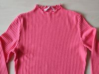 ONLY Langarmshirt gerippt neon pink Gr. XS 34 Sachsen-Anhalt - Muldestausee Vorschau