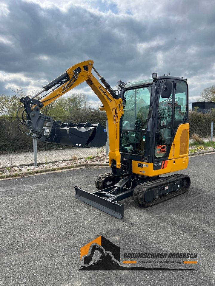 Minibagger Mieten LiuGong 9018 F 1,9T Bagger Vermietung in Zwickau