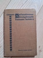 Buch antik 1924 Edelmann Fleischbeschau Gesetzgebung Sachsen Sachsen - Hohenstein-Ernstthal Vorschau