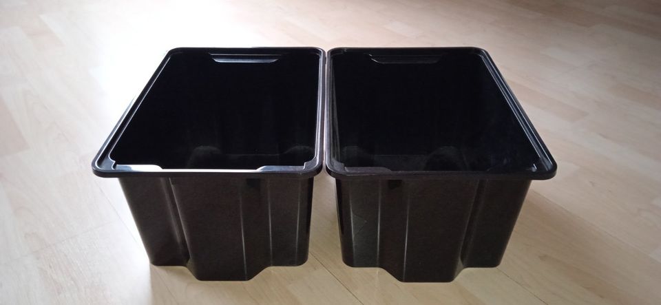 2 x IKEA GLES Box Kiste Fach Aufbewahrung stapelbar schwarz NEU in Köln