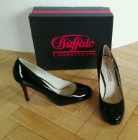 NEUWERTIG High Heels Pumps, Lack Leder, schwarz, Buffalo, Gr. 38 Essen - Rüttenscheid Vorschau