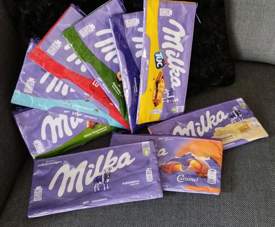 Milka-Etui Mäppchen Federtasche DIY- Handmade in Niederwiesa