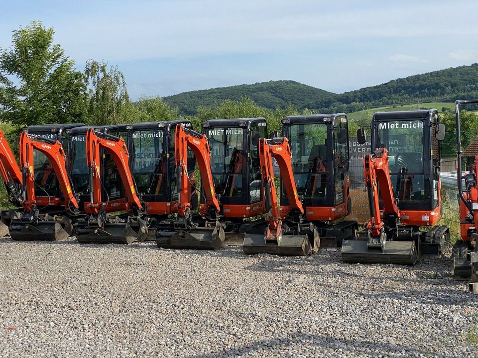 ✔ Minibagger mieten ab 60 Euro Bagger zu mieten leihen vermieten Baumaschinenvermietung  1,9t Kubota Cat in Porta Westfalica