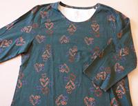 3/4-Arm-Shirt XL Laura T. green-lake mit floralen Herzen Bayern - Bamberg Vorschau