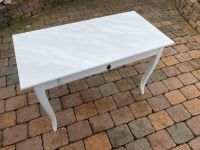 Ikea Schreibtisch in weiß Holz mit Schublade Niedersachsen - Garbsen Vorschau