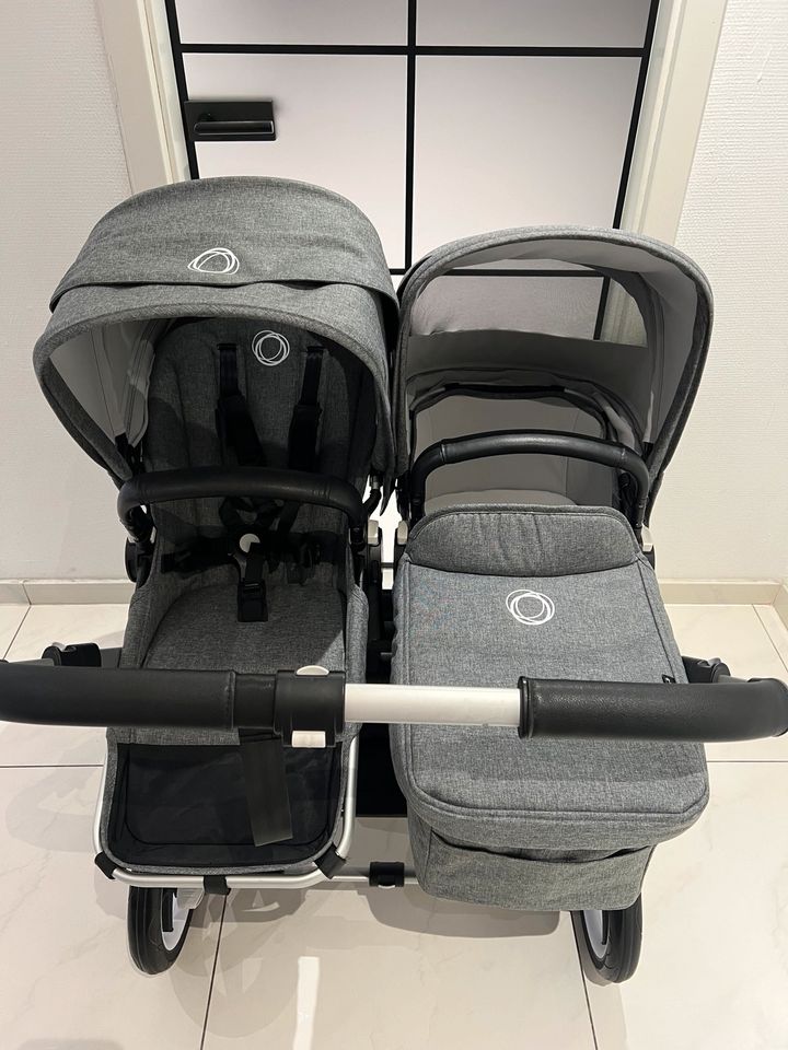 Bugaboo Donkey 3 Geschwisterwagen Duo Grey Melange TOP in Solingen