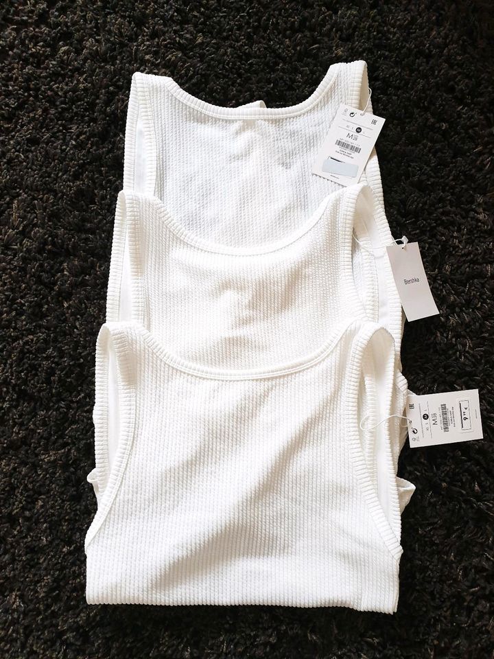 ♥ Bershka ♥ Damen Body Gr.M weiß NEU in Schönberg / Holm