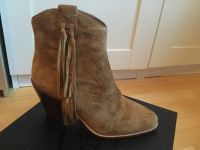 ASH Stiefeletten Fransen Bootie 40 NEU OVP Echtleder Velours Nordrhein-Westfalen - Mettmann Vorschau