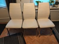 Drei Esszimmerstühle beige Kunstleder Herzogtum Lauenburg - Geesthacht Vorschau