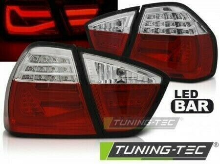 Lightbar Led Rückleuchten rot weiß für BMW 3er E90 Limo BJ 05-08 in Calden