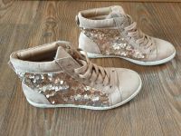 Sneakers mit Pailletten, 39, taupe Bayern - Gundelfingen a. d. Donau Vorschau