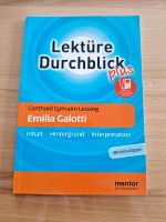 Verkaufe Lektüre Durchblick Emilia Galotti, mentor! Bayern - Germaringen Vorschau