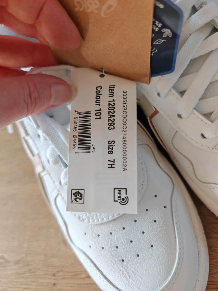 neu Asics Japans Damen weiß rosa gold Sneaker Größe 39 in Zirndorf