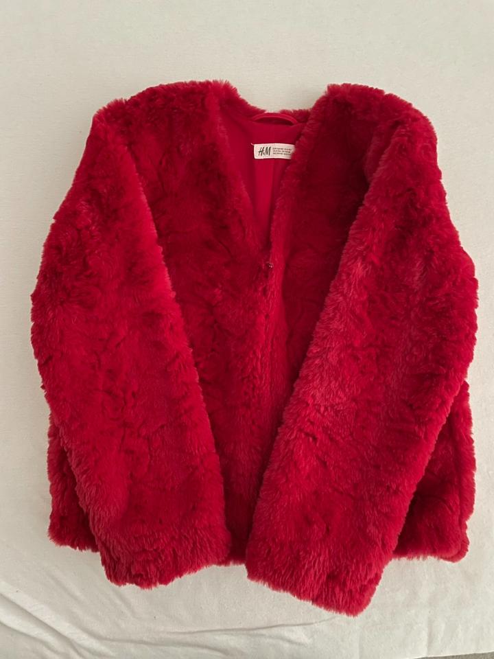 Jacke H&M Gr.134/140 Rot Mantel Kinderkleidung Kinder Mädchen in Hannover