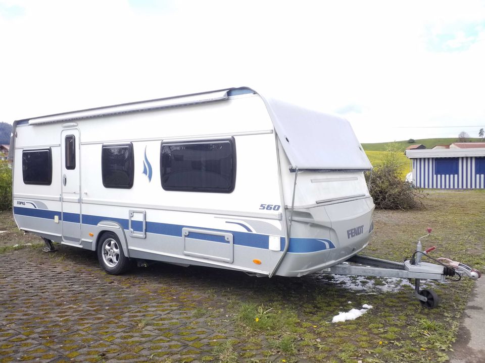 Fendt Topas 560, Einzelbetten, Rundsitzgruppe, Markise in Roßhaupten