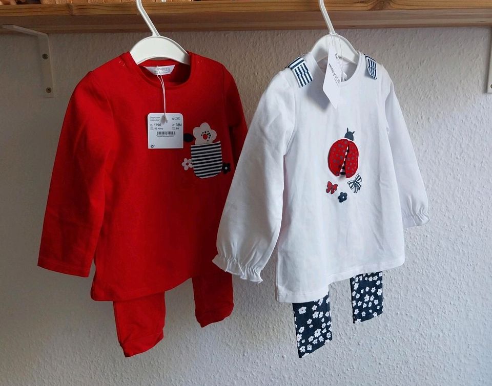 MAYORAL Newborn Sets Shirts + Leggins 86-92  NEU in Hamburg