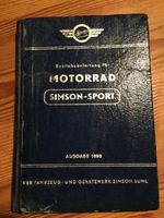 AWO Simson - Sport Motorrad Betriebsanleitung Ausgabe 1959 origin Sachsen - Schönberg Vorschau