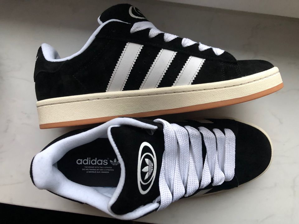 ADIDAS, Campus 00S, Gr. 45 1/2, 28 cm, schwarz-weiß, neu in Görlitz