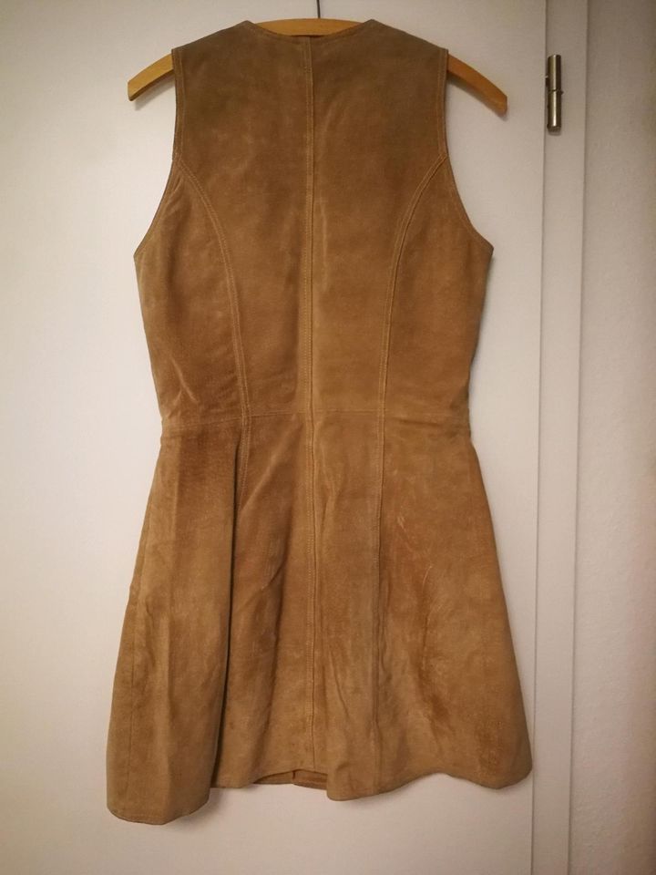 Lederkleid, Echtleder, Vintage, Gr S, Gipsy, braun, Damen in Waldbronn