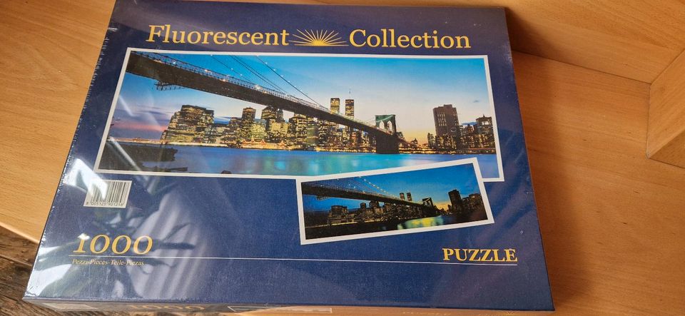 Clementoni Puzzle 1000 fluorescent Manhattan New York in Bad Freienwalde