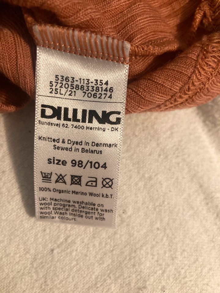 Dilling 98 104 Rollkragen Shirt Merinowolle NEU in Berlin