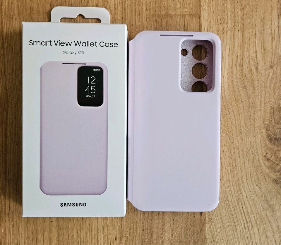 Samsung Galaxy S23 Smart View Wallet Case Hülle rosa in Waldbronn