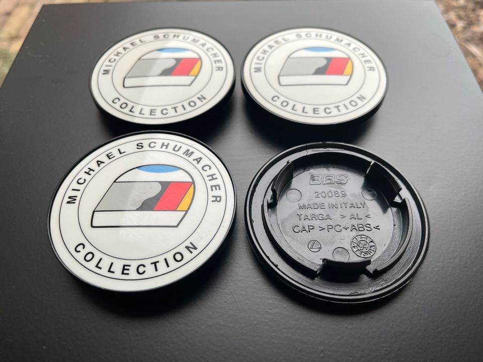 70mm BBS Michael Schumacher Nabendeckel RS RM F1 RY felgendeckel in Münk